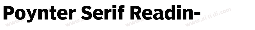 Poynter Serif Readin字体转换